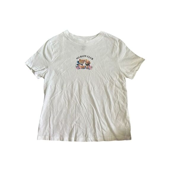 Divided No Hate Club Puppy Kitten Size Small Baby Tee - Picture 2 of 5
